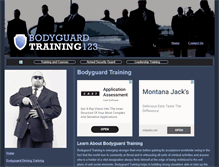 Tablet Screenshot of bodyguardtraining123.com